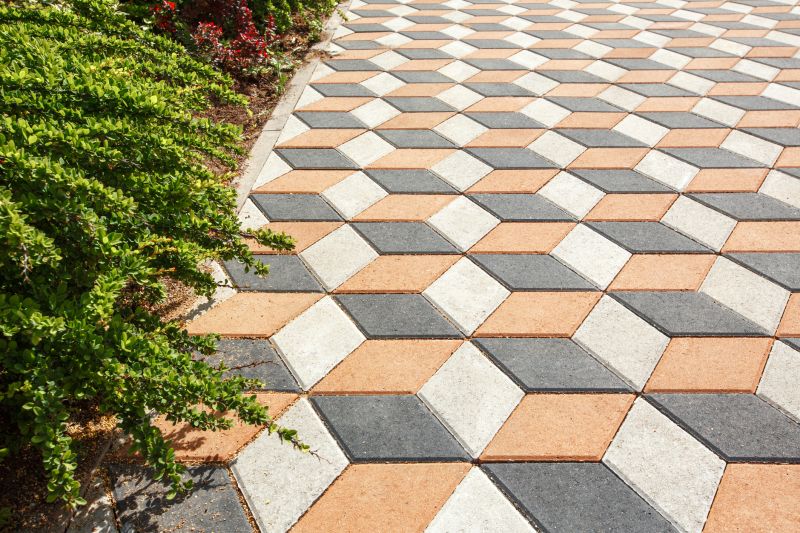 Multicolored Paver Arrangement