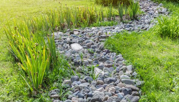 River Rock Garden Installation in Bowie