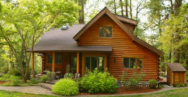 Log Cabin Landscaping